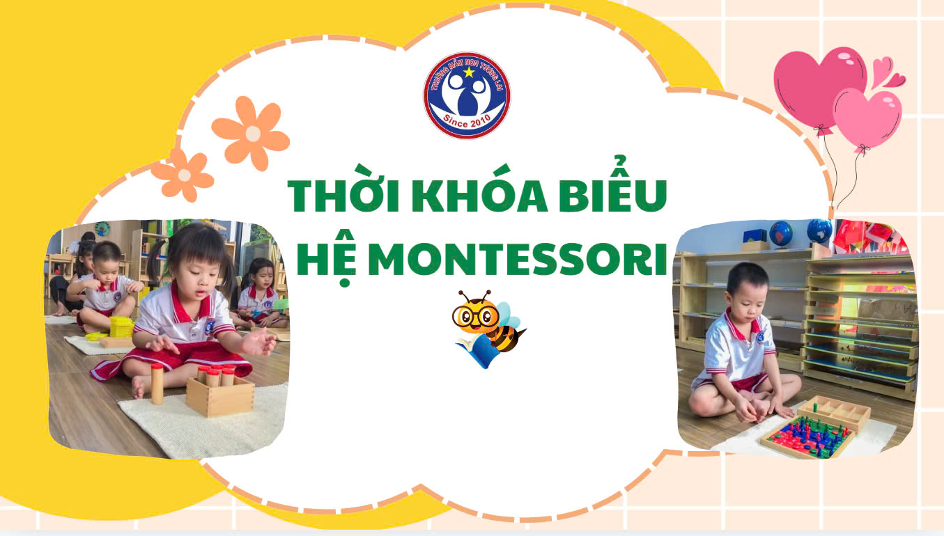 THỜI KHOÁ BIỂU HỆ MONTESSORI