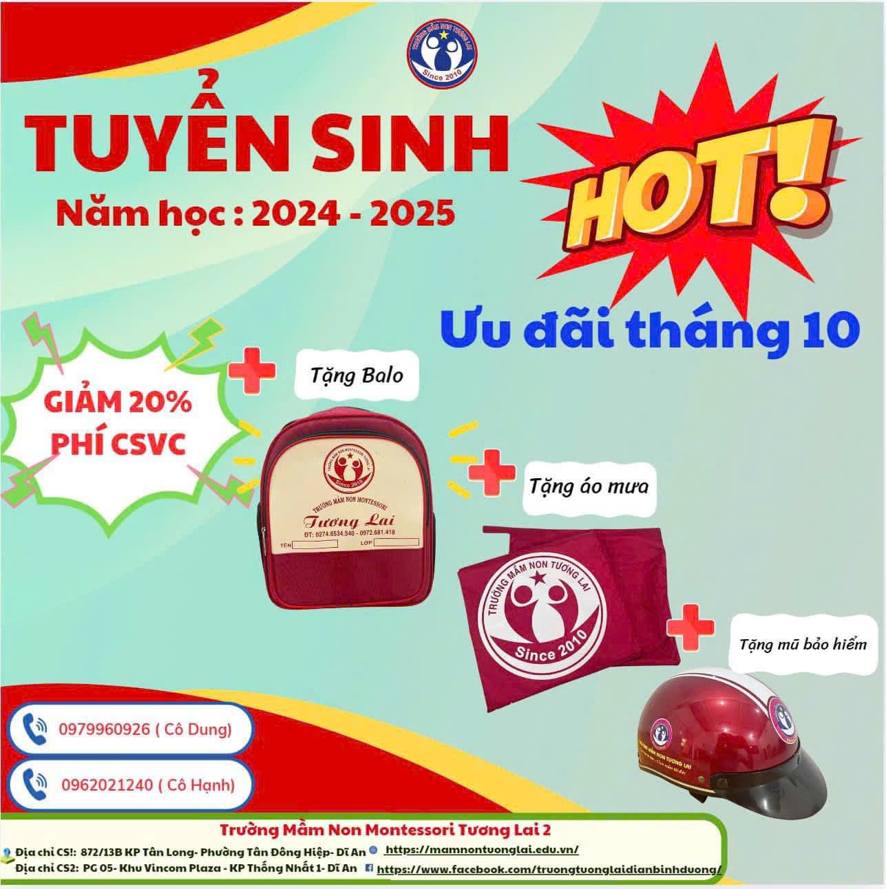 TUYỂN SINH NĂM HỌC 2024 - 2025